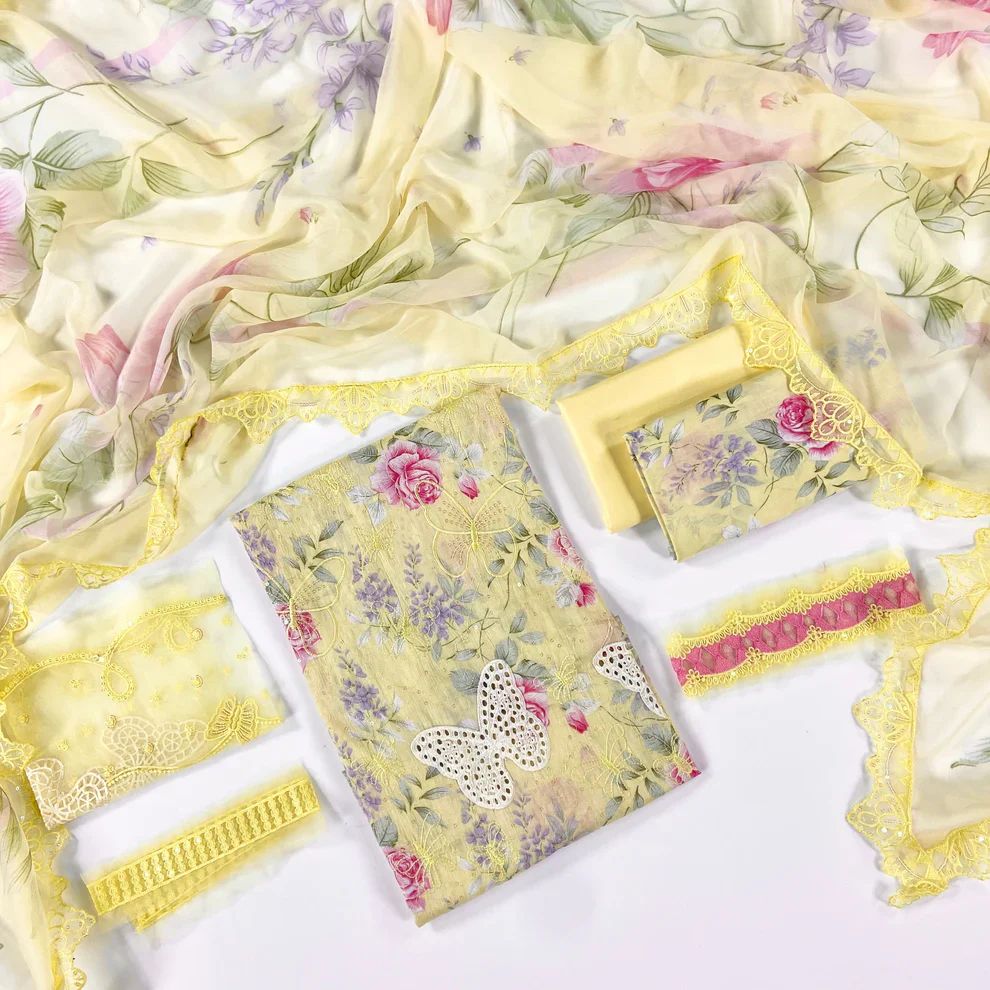 Anaya noor Luxury Embroided Lawn